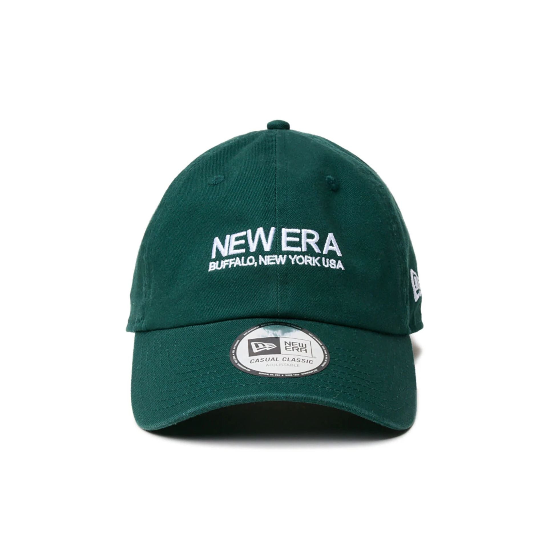 This is a New Era Japan The Origin Strap Logo Dark Green Casual Classic Adjustable Cap 2