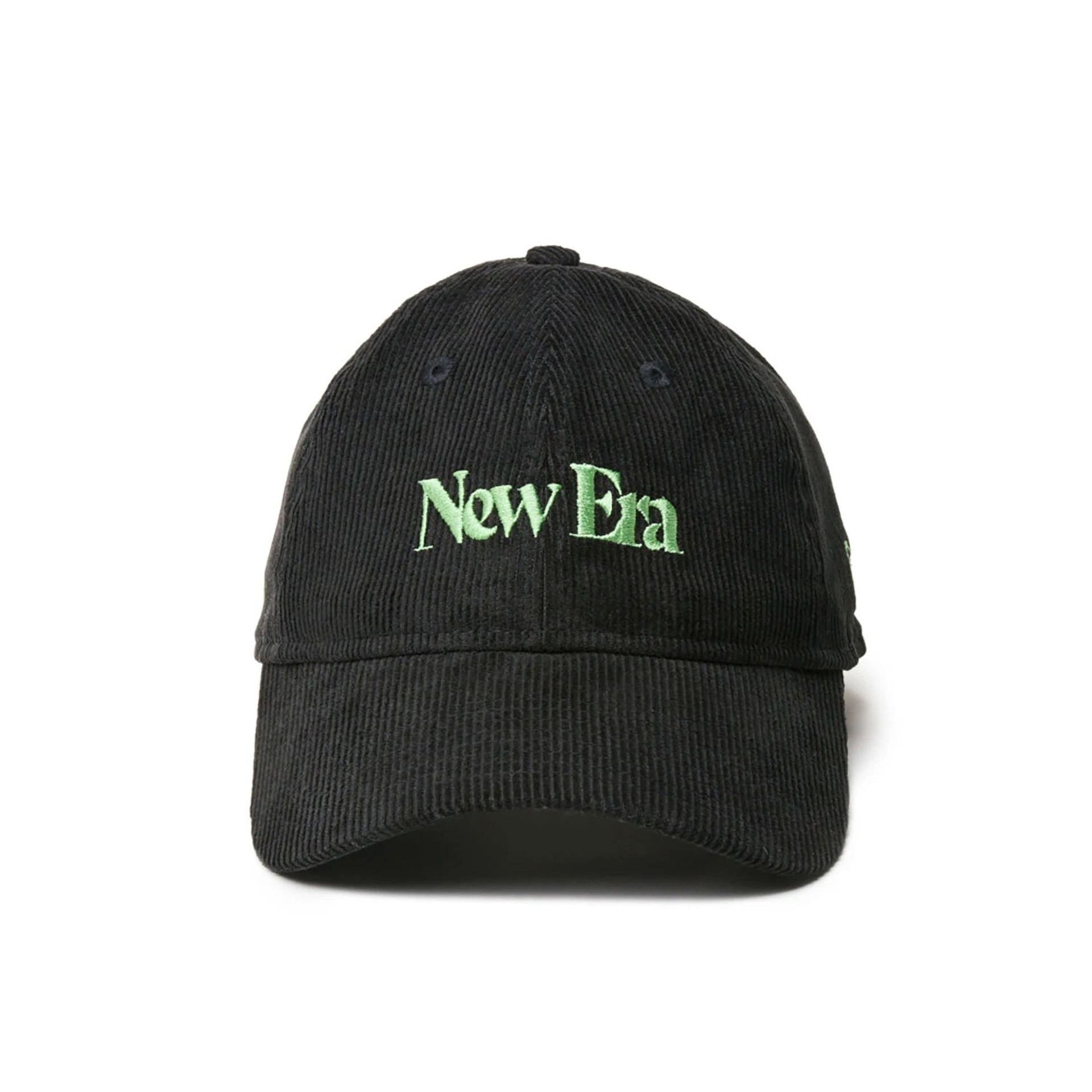 This is a New Era Japan Micro Corduroy Black 9TWENTY Adjustable Cap 2