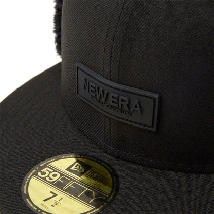 This is a New Era Japan Dogear Patch Variations Black 59FIFTY Fitted Dogear Cap 3