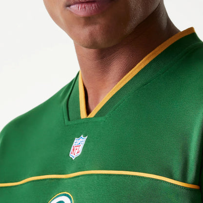 The Male model is wearing Green Bay Packers Korea Green Long Sleeve T-Shirt 5