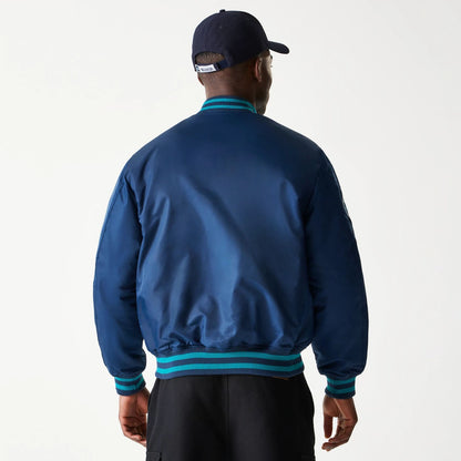 The Male model is wearing Seattle Mariners MLB Stadium Navy Jacket  2