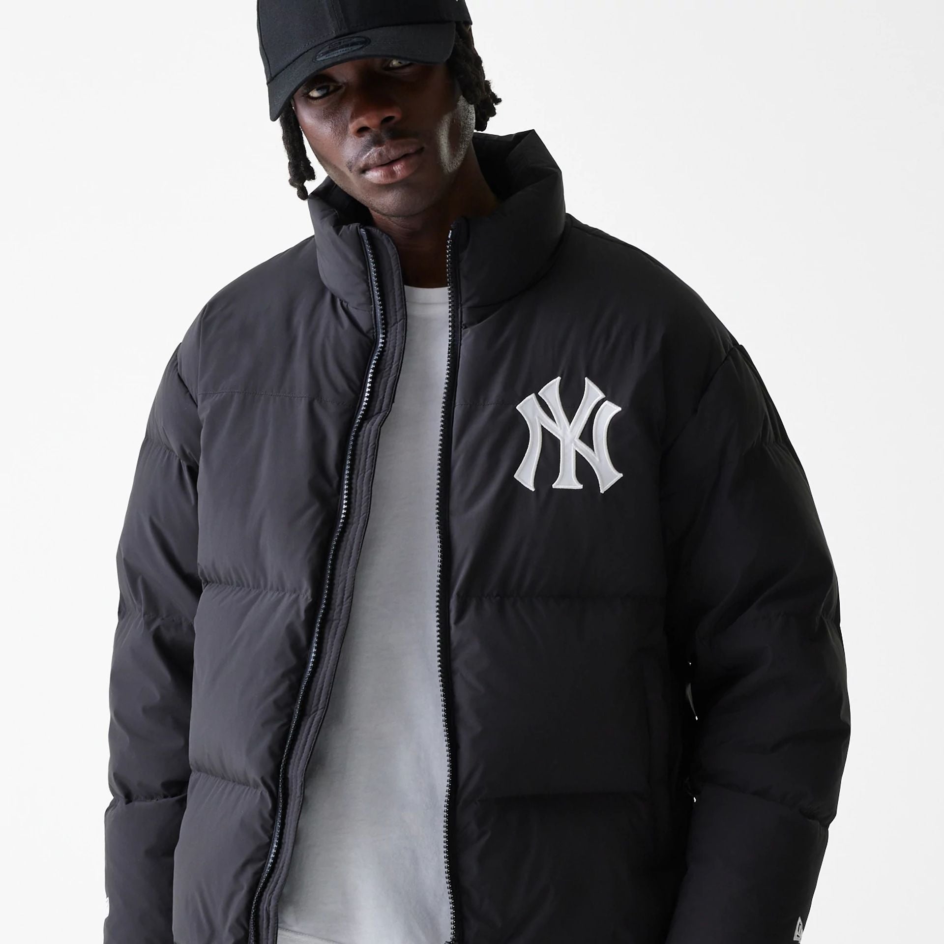 New York Yankees MLB Duck Puffer Black Jacket 5