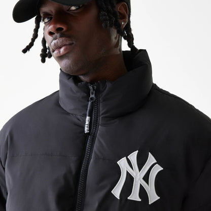 New York Yankees MLB Duck Puffer Black Jacket 3