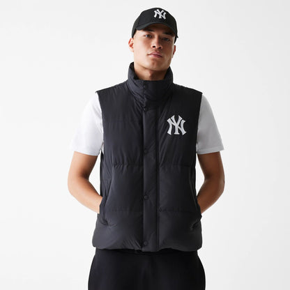 New York Yankees MLB Duck Down Black Vest Jacket 1