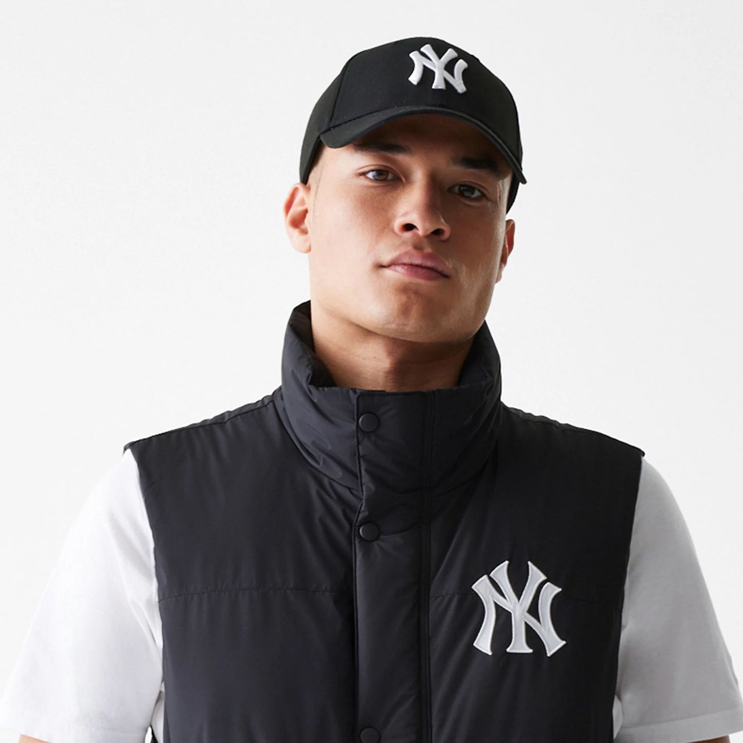 New York Yankees MLB Duck Down Black Vest Jacket 5