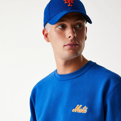 The Male model is wearing New York Mets Korea Blue Sweatshirt 5