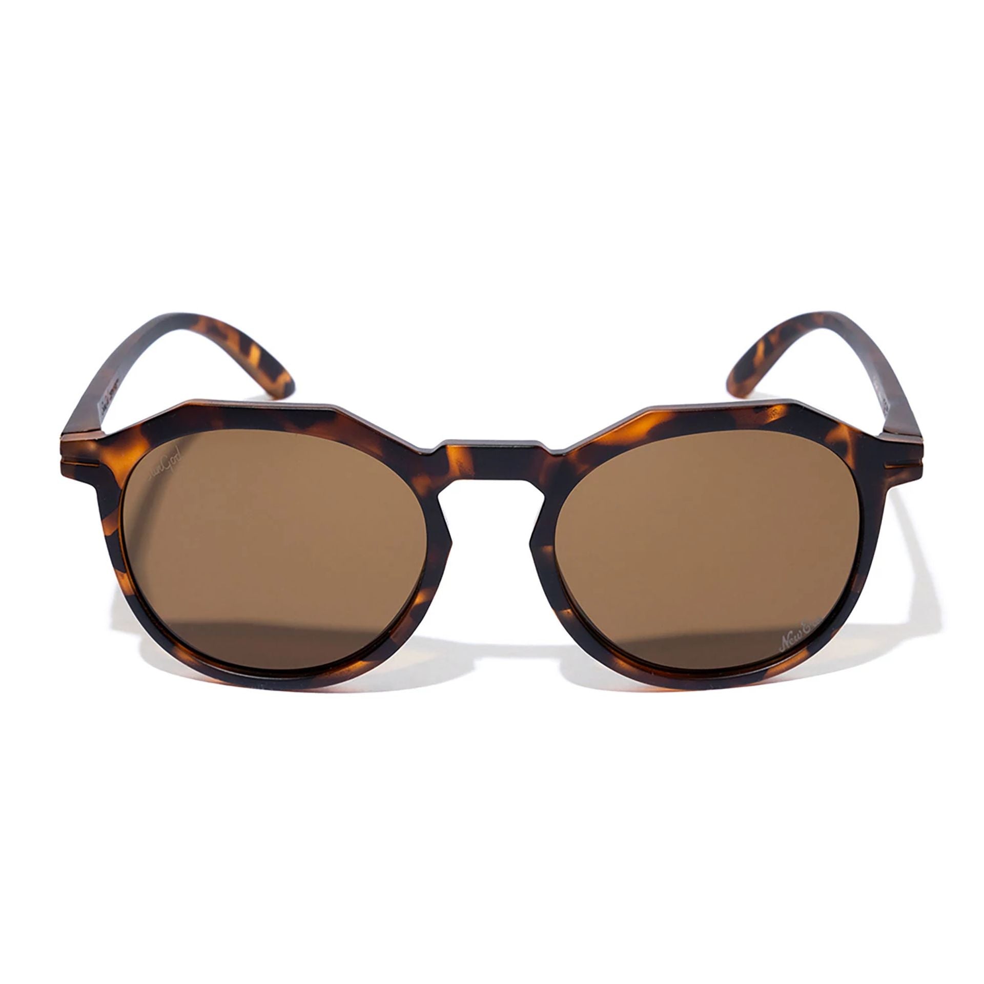 This is a SunGod x New Era Zephyrs™ Brown Tortoiseshell Sunglasses 2