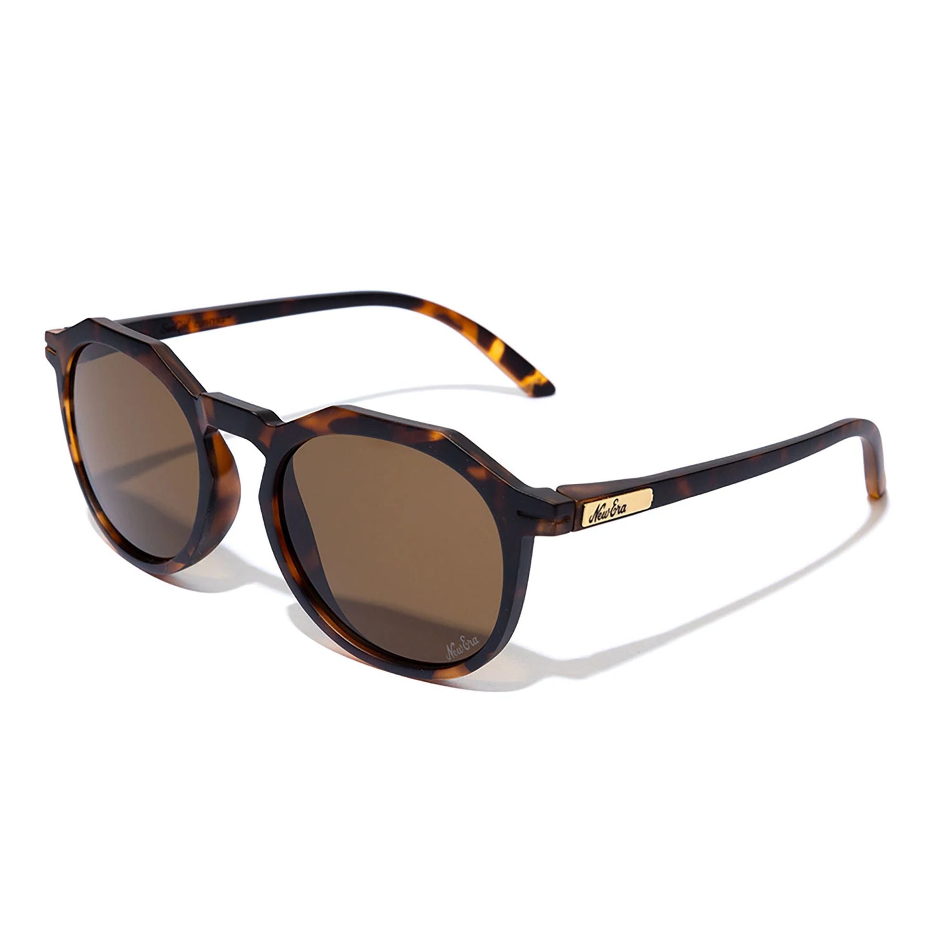 This is a SunGod x New Era Zephyrs™ Brown Tortoiseshell Sunglasses 1