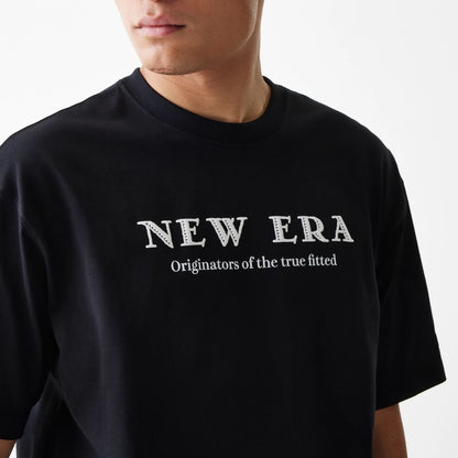 A New Era Basic Black Oversized T-Shirt 6