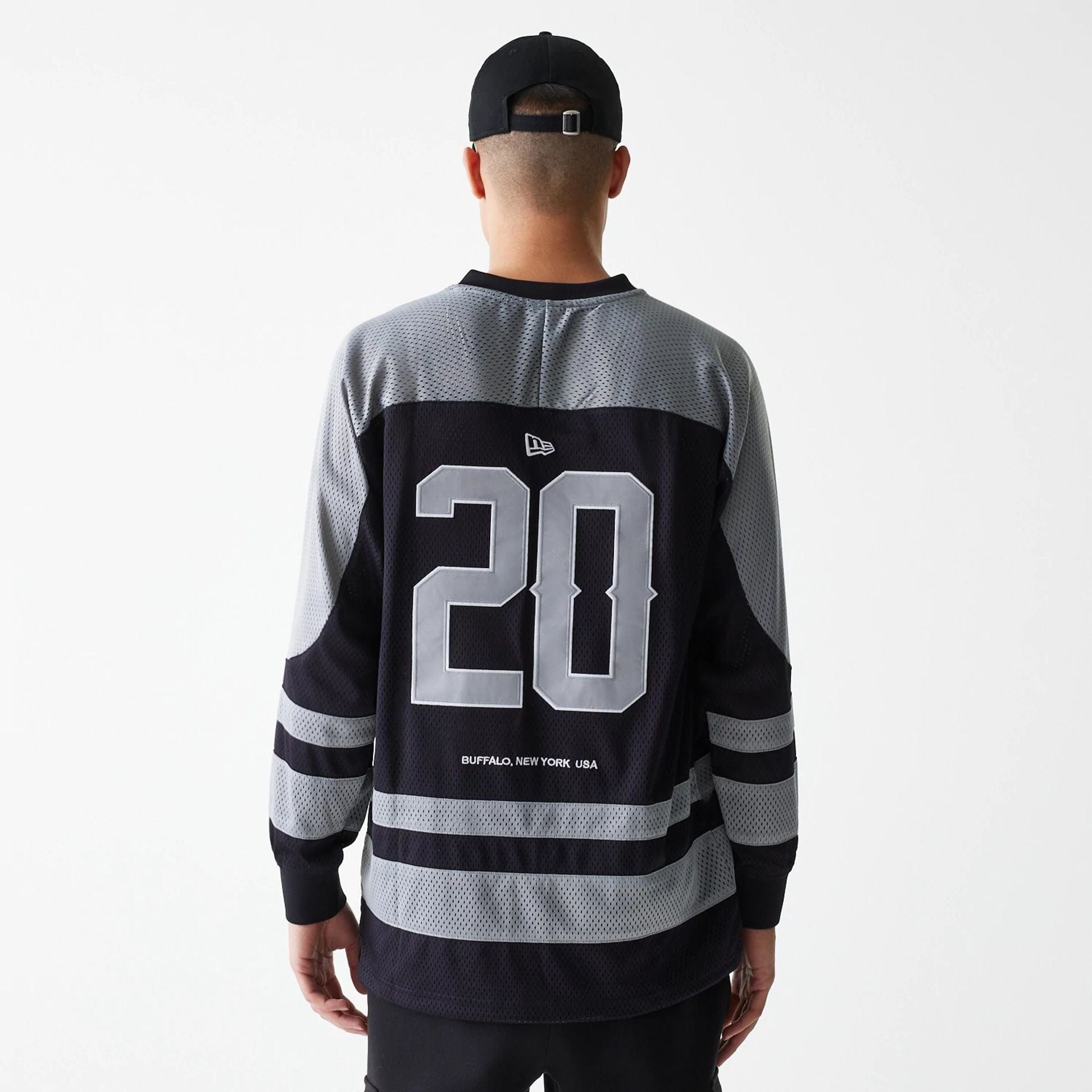 New Era Street Dangle Black Oversized Jersey  2