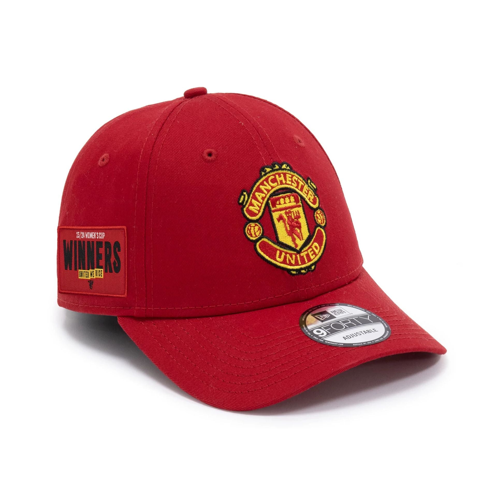 This is a Manchester United FC Womens FA Cup Winners Red 9FORTY Adjustable Cap 1