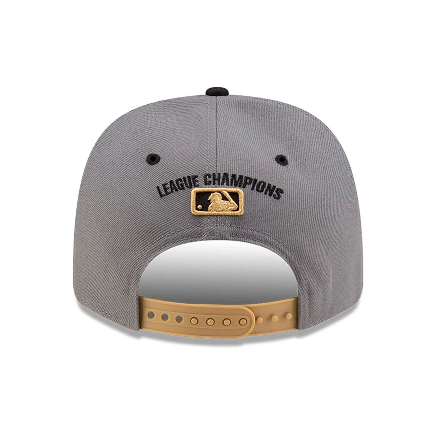 This is a New York Yankees LCS Champs Grey 9SEVENTY Stretch Snap Adjustable Cap 6