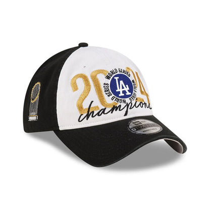 This is a LA Dodgers MLB World Series Champions 2024 Black 9TWENTY Cap 1