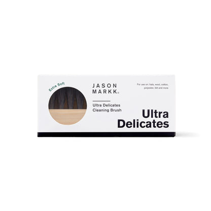 This is a Jason Markk® Ultra Delicates Wooden Cap Brush 2