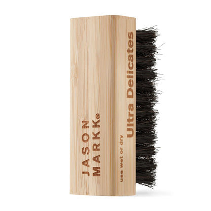 This is a Jason Markk® Ultra Delicates Wooden Cap Brush 1