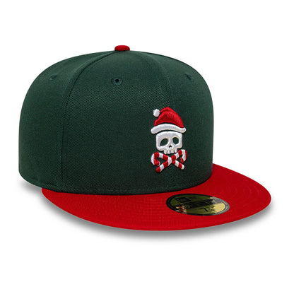 This is a New Era Holiday Green 59FIFTY Fitted Cap 3