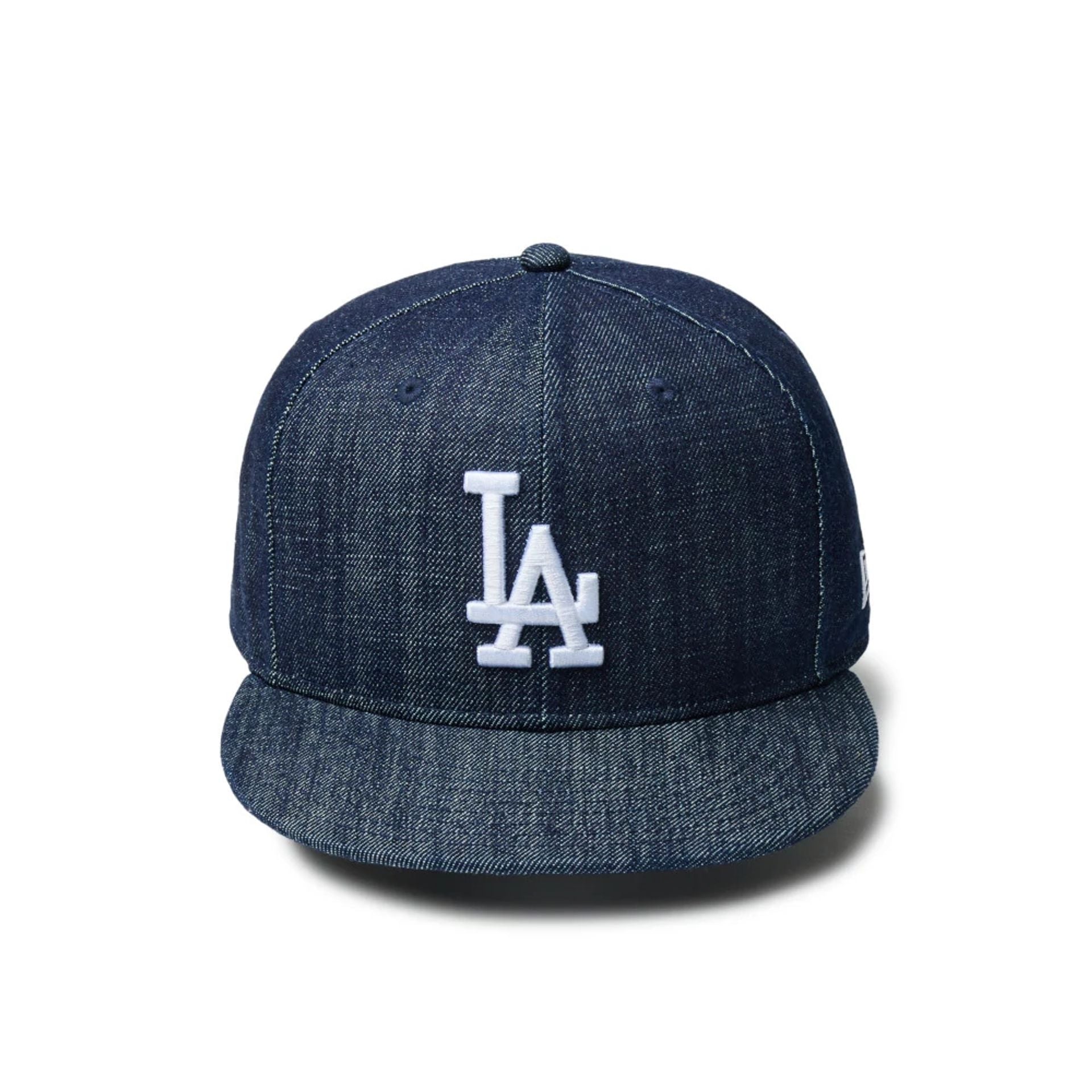 This is a LA Dodgers MLB Denim Navy 9FIFTY Snapback Adjustable Cap 2