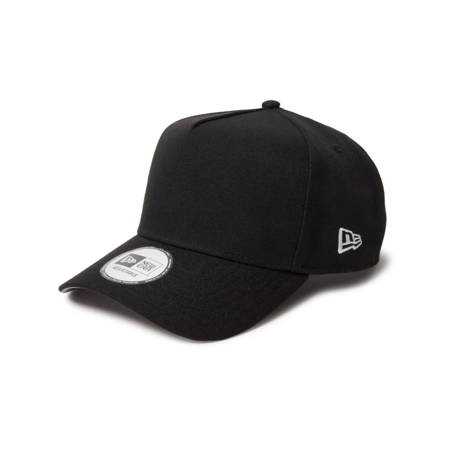 This is a New Era Japan Essential Black 9FORTY A-Frame Adjustable Cap 2