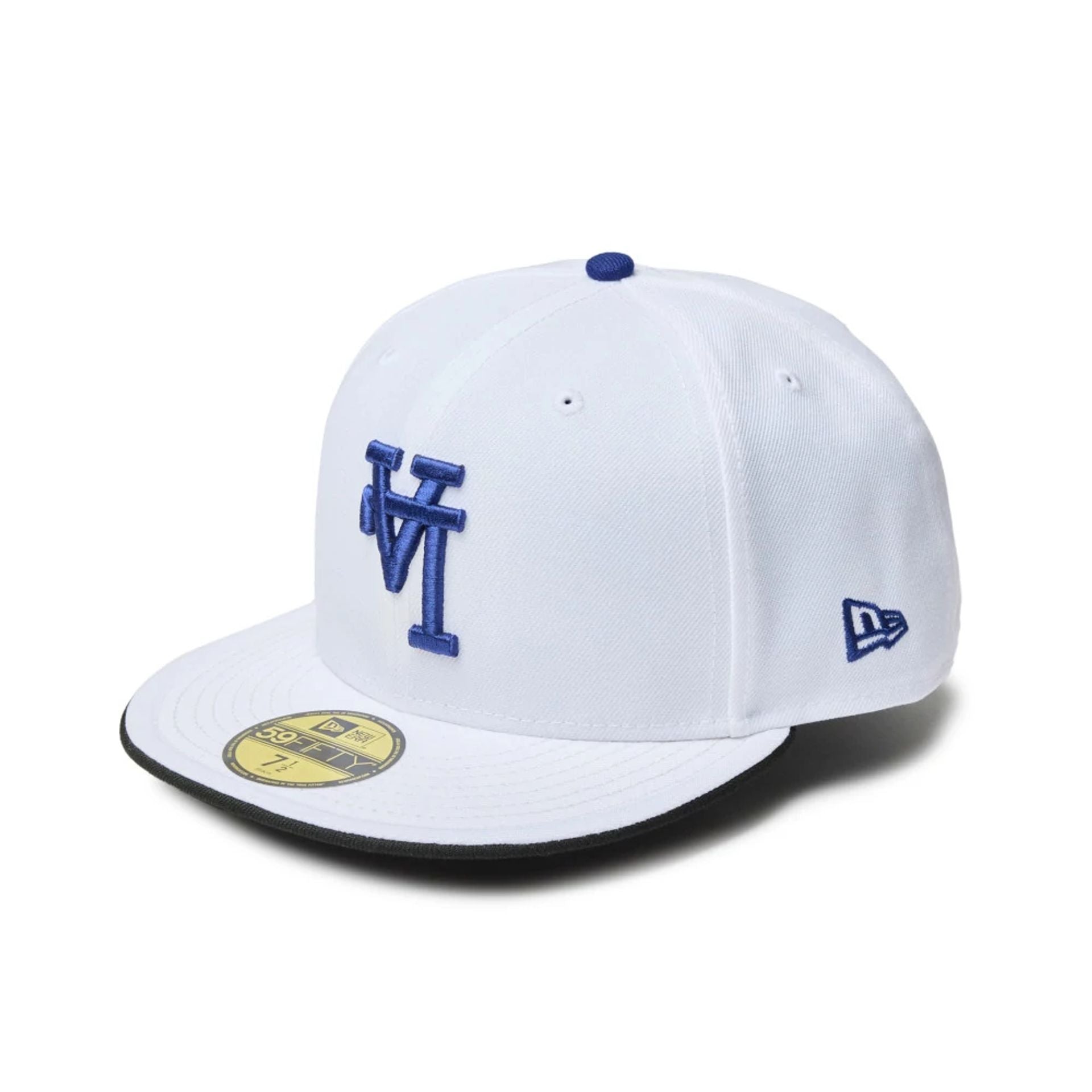 This is a LA Dodgers MLB Upside Down White 59FIFTY Fitted Cap 1