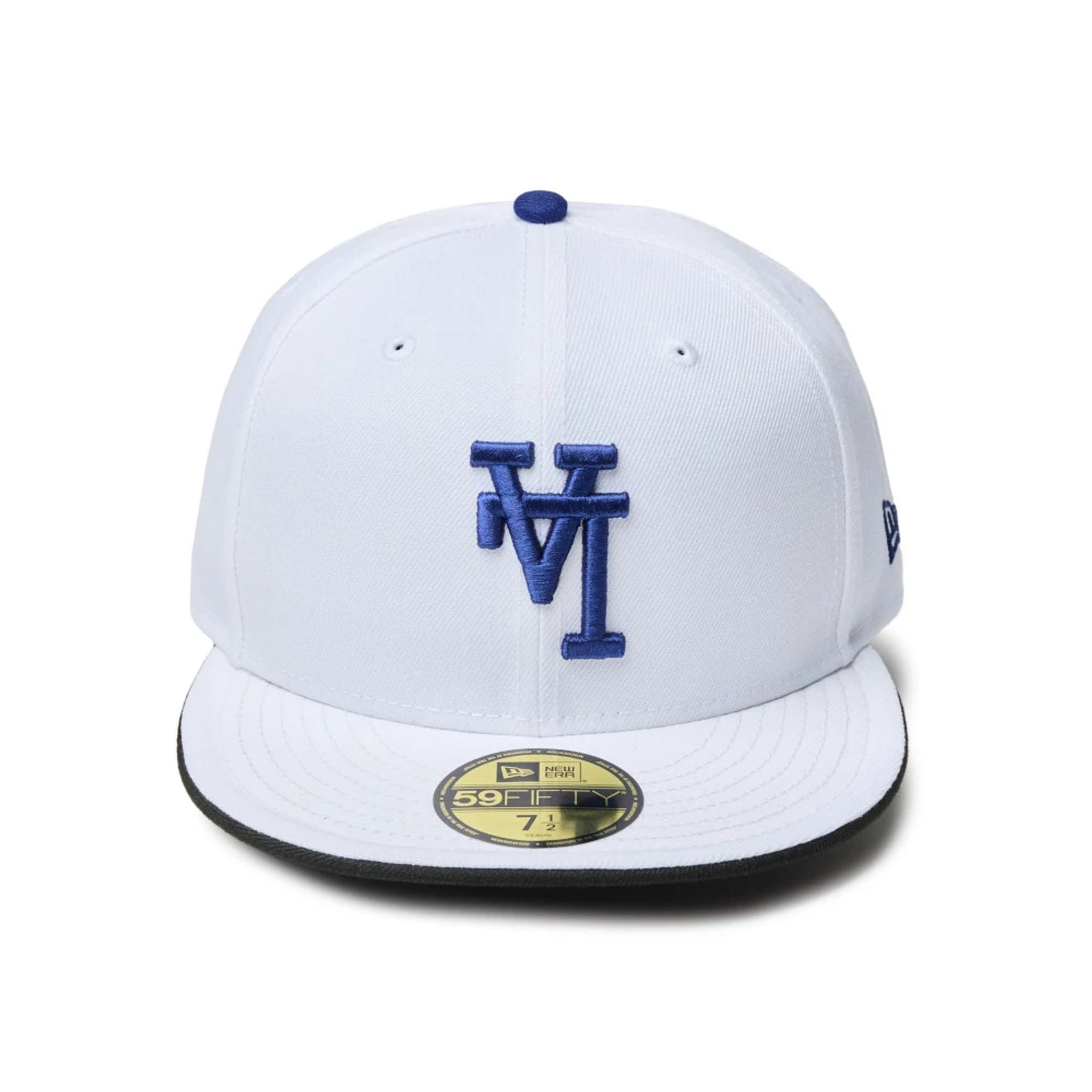 This is a LA Dodgers MLB Upside Down White 59FIFTY Fitted Cap 2