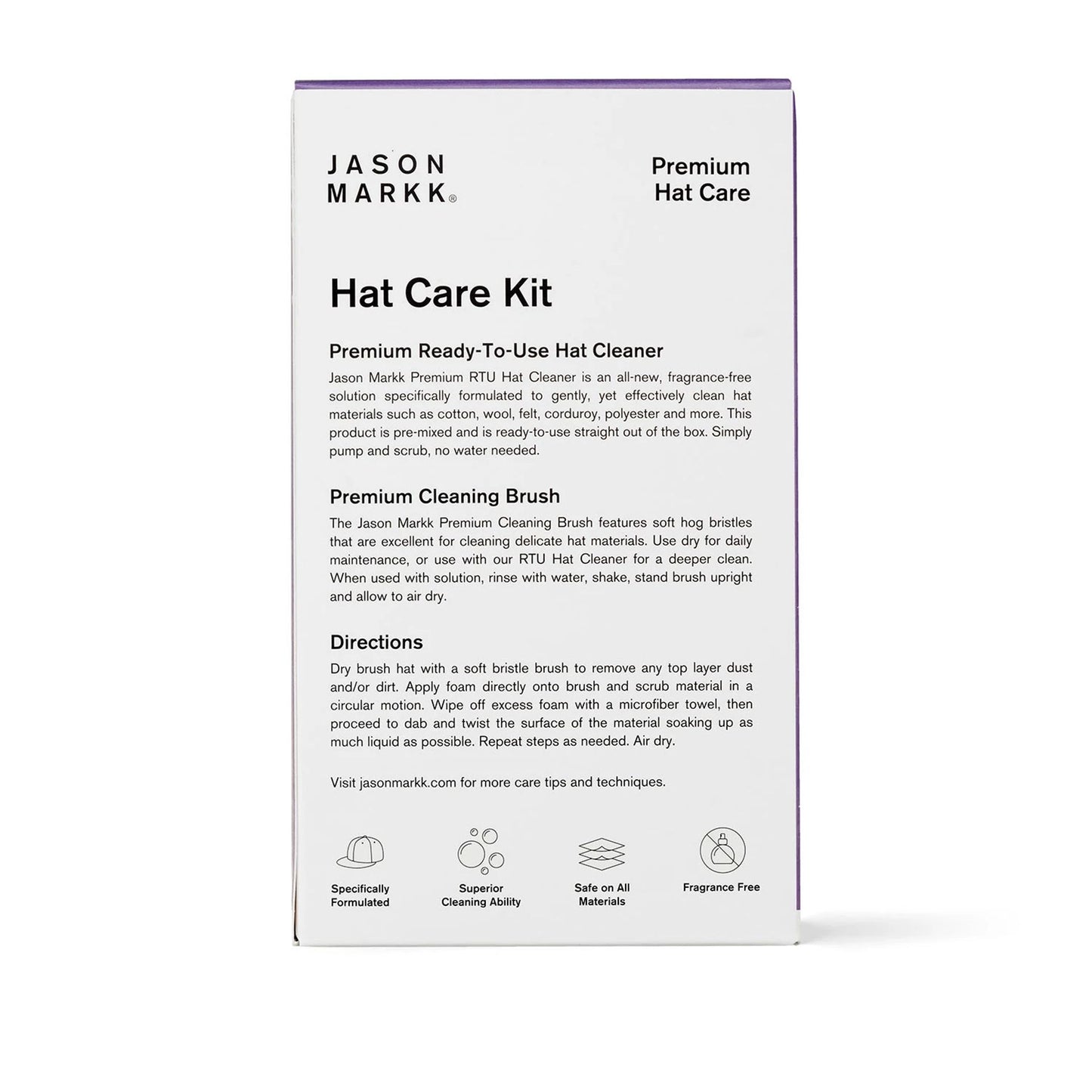 This is a Jason Markk® Hat Care Kit 2