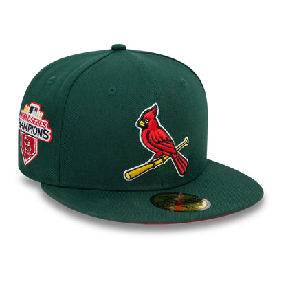 This is a St. Louis Cardinals World Series Green 59FIFTY Fitted Cap 6