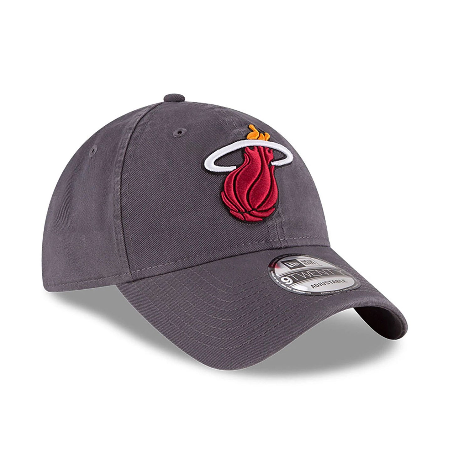 This is a Miami Heat NBA Core Classic Dark Grey 9TWENTY Adjustable Cap 3