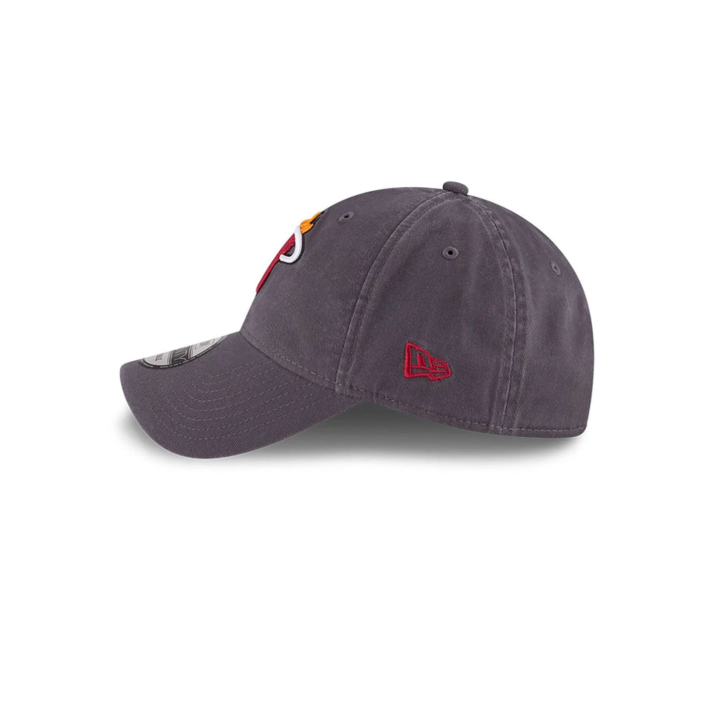 This is a Miami Heat NBA Core Classic Dark Grey 9TWENTY Adjustable Cap 6