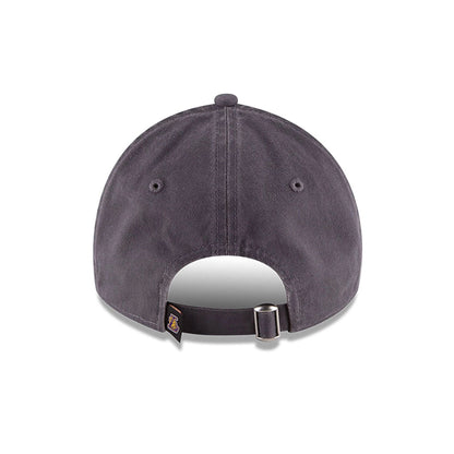 This is a LA Lakers NBA Core Classic Dark Grey 9TWENTY Adjustable Cap 4