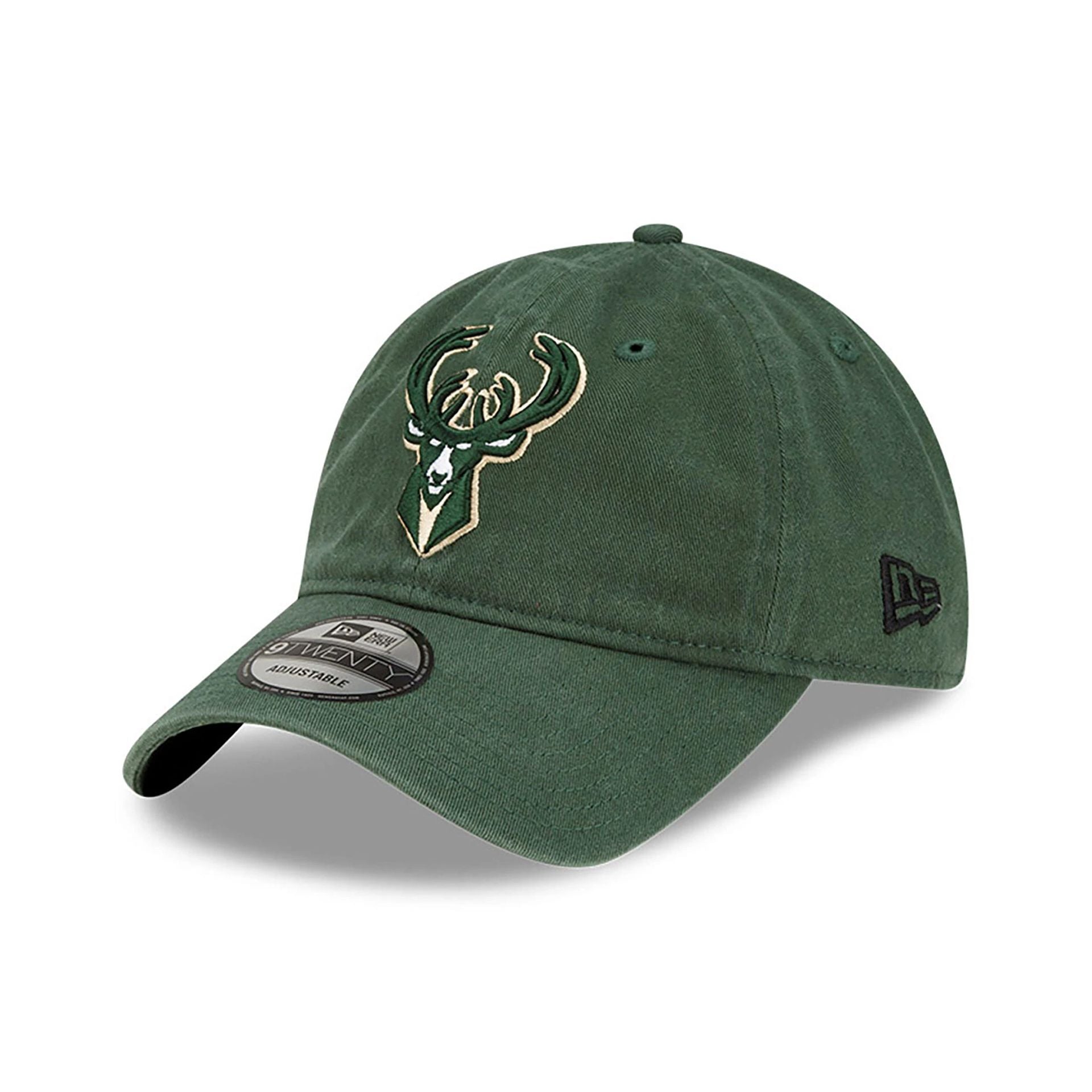 This is a Milwaukee Bucks NBA Core Classic Dark Green 9TWENTY Adjustable Cap 1