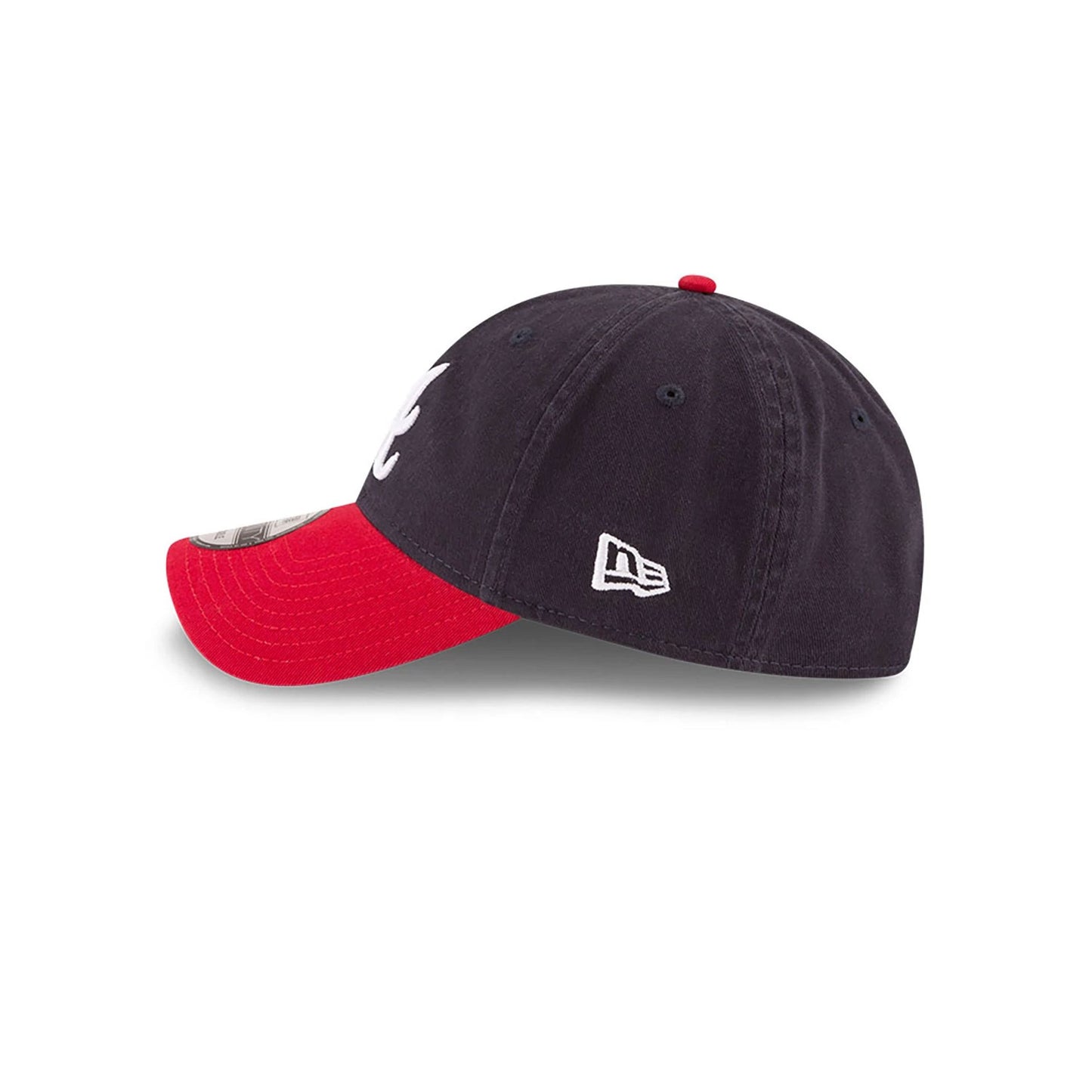 This is a Atlanta Braves MLB Core Classic Navy and Red 9TWENTY Adjustable Cap 5