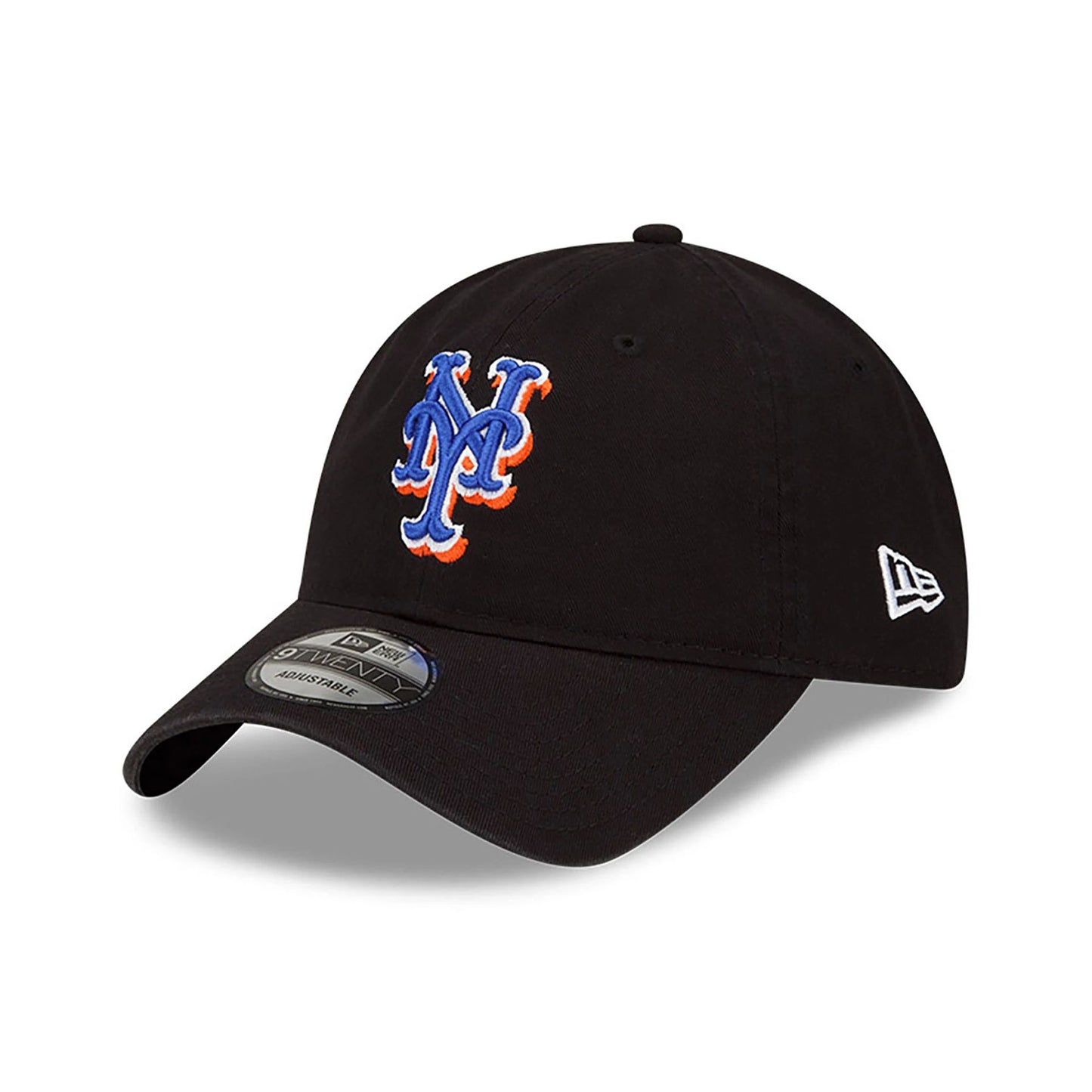 This is a New York Mets MLB Core Classic Black 9TWENTY Adjustable Cap 1