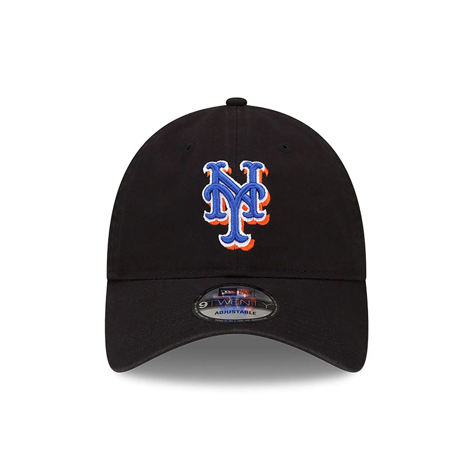 This is a New York Mets MLB Core Classic Black 9TWENTY Adjustable Cap 2