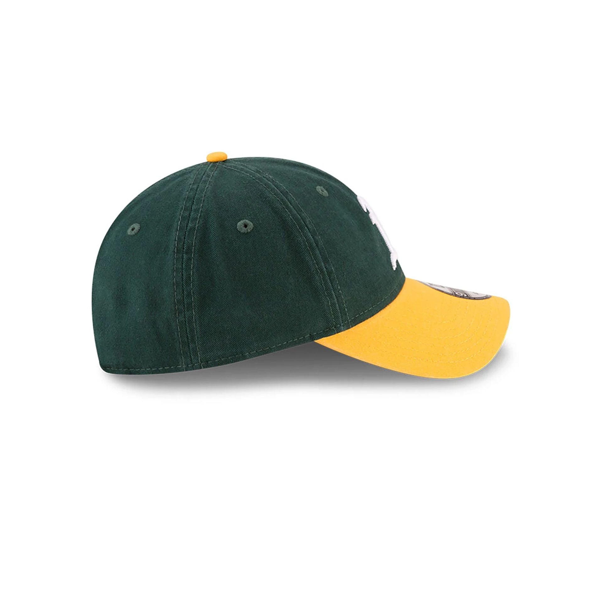 This is a Oakland Athletics MLB Core Classic Dark Green and Yellow 9TWENTY Adjustable Cap 6