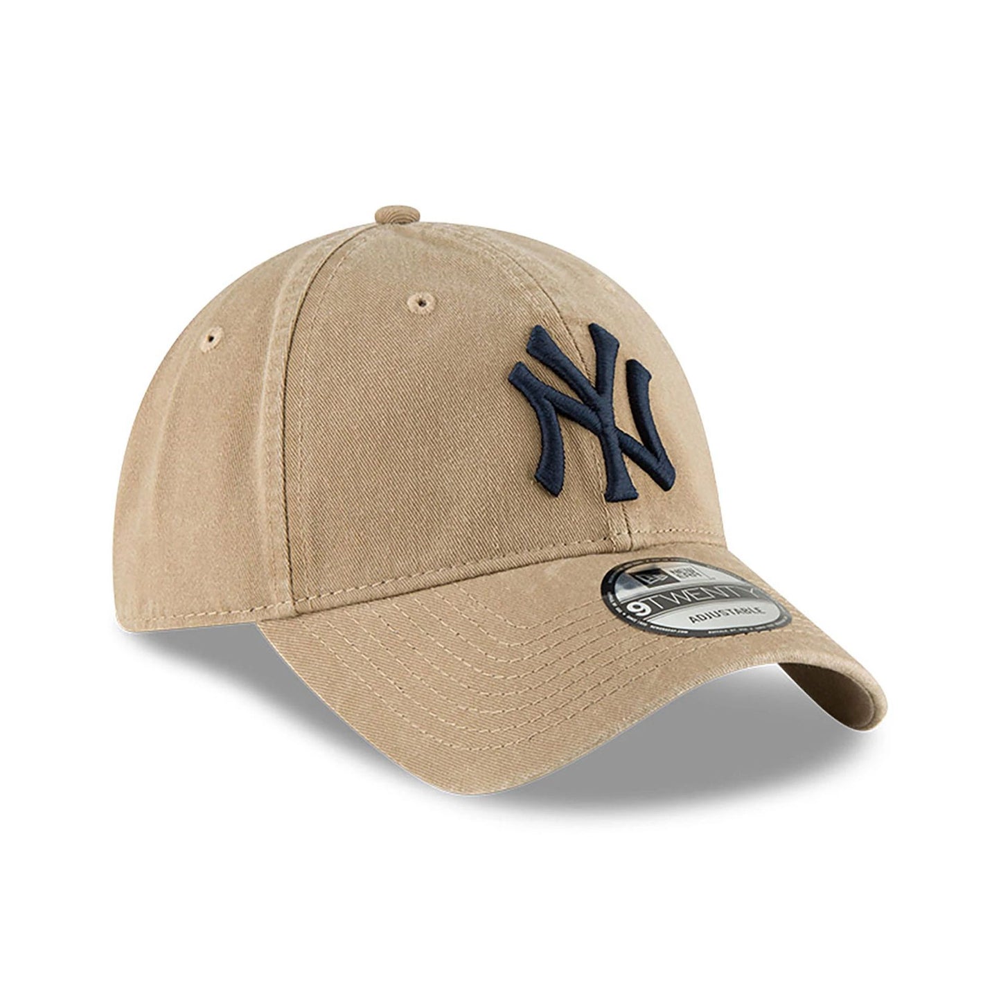 This is a New York Yankees MLB Core Classic Beige 9TWENTY Adjustable Cap 3