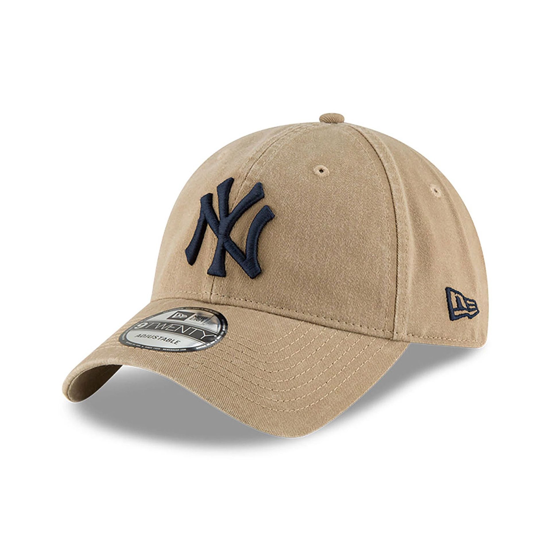 This is a New York Yankees MLB Core Classic Beige 9TWENTY Adjustable Cap 1