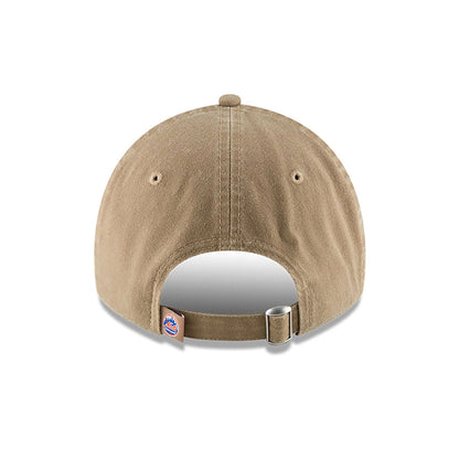 This is a New York Mets MLB Core Classic Beige 9TWENTY Adjustable Cap 4