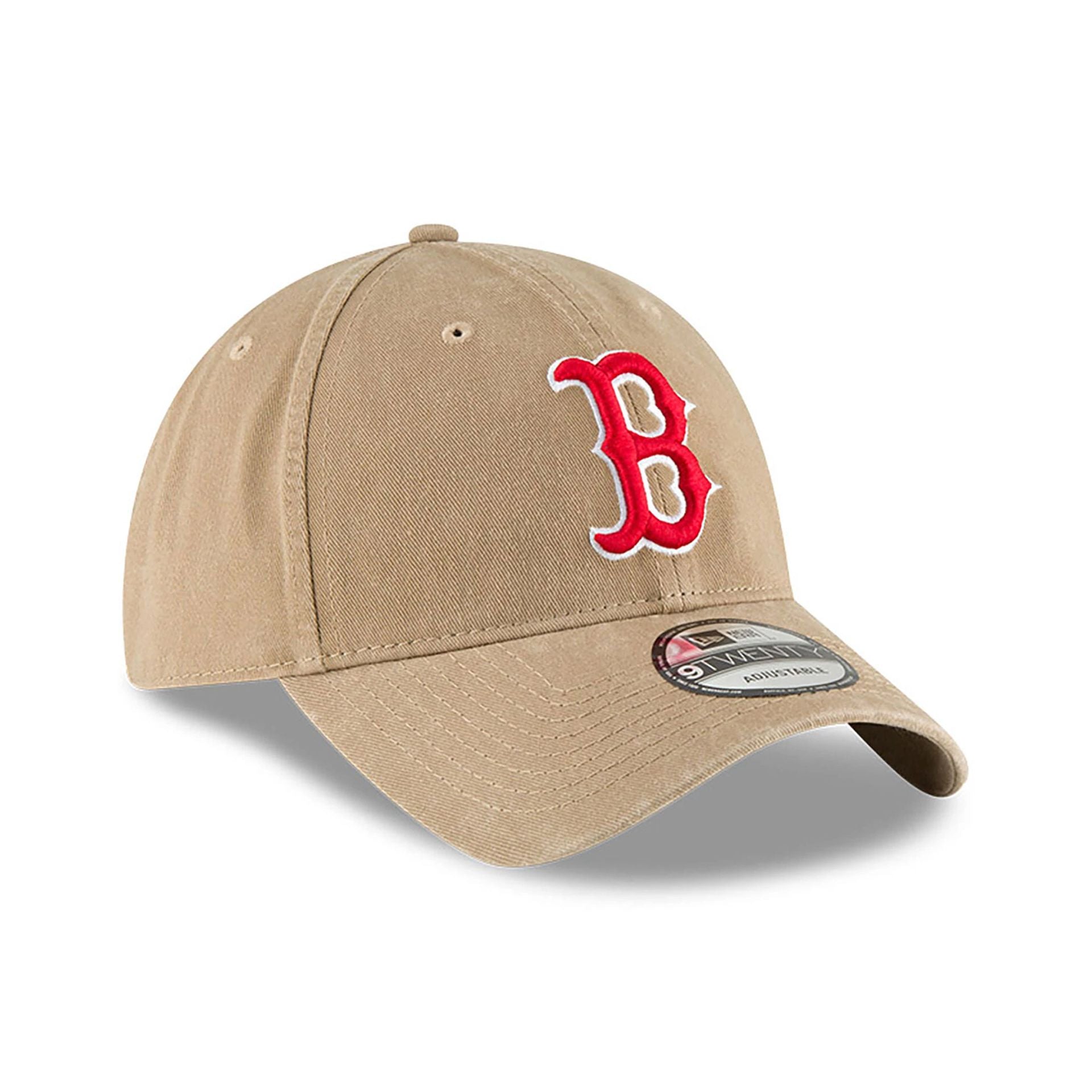 This is a Boston Red Sox MLB Core Classic Beige 9TWENTY Adjustable Cap 3