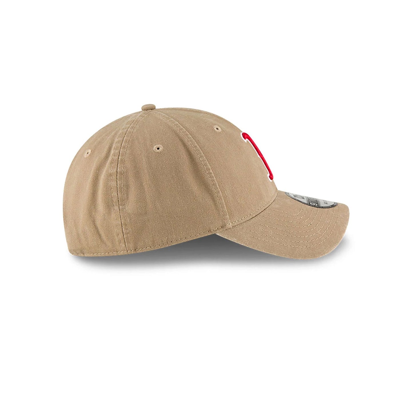 This is a Boston Red Sox MLB Core Classic Beige 9TWENTY Adjustable Cap 5