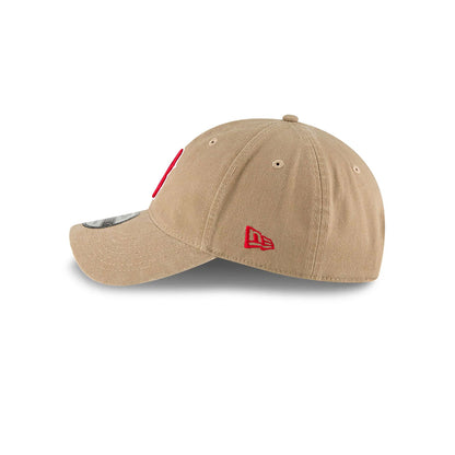 This is a Boston Red Sox MLB Core Classic Beige 9TWENTY Adjustable Cap 6