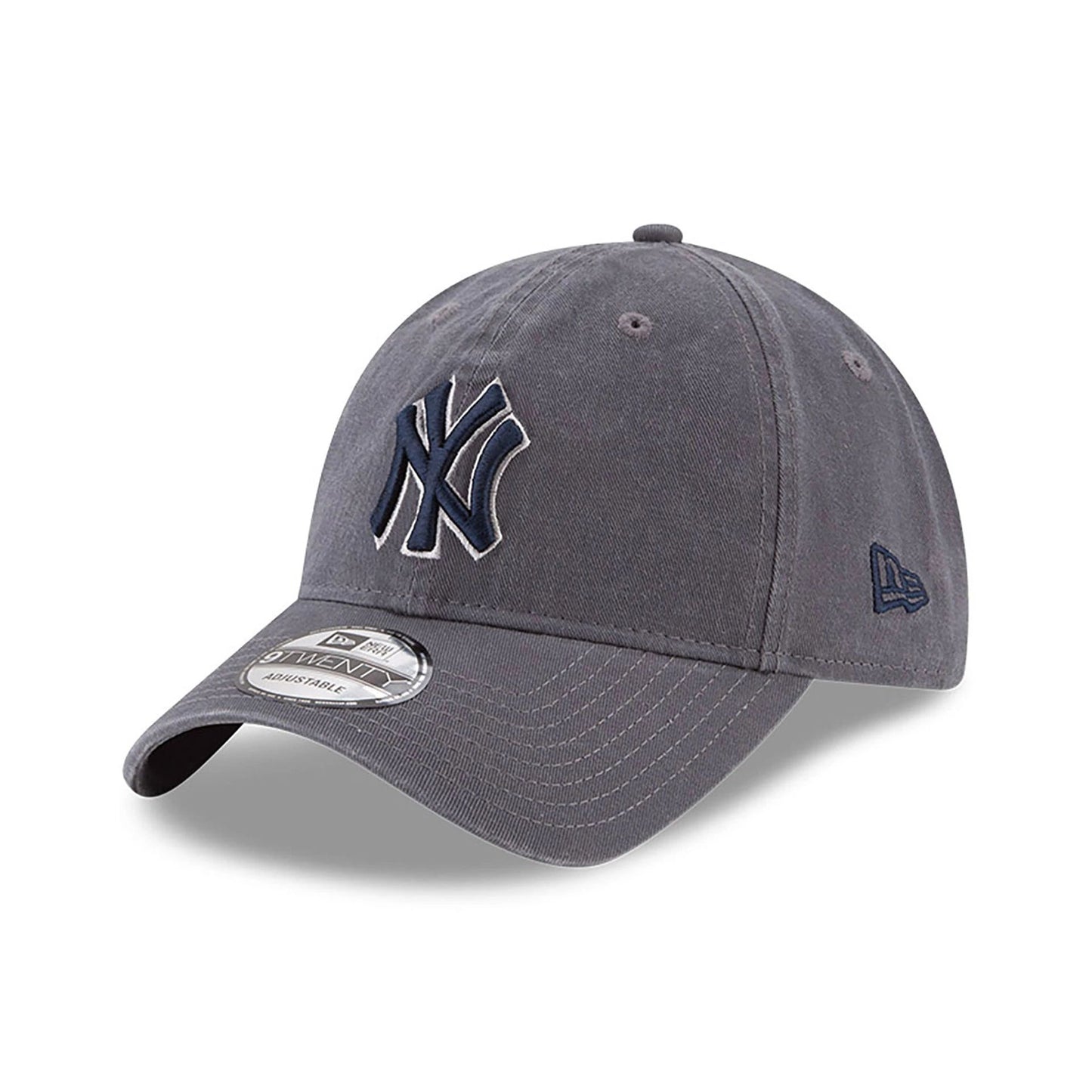 This is a New York Yankees MLB Core Classic Grey 9TWENTY Adjustable Cap 1