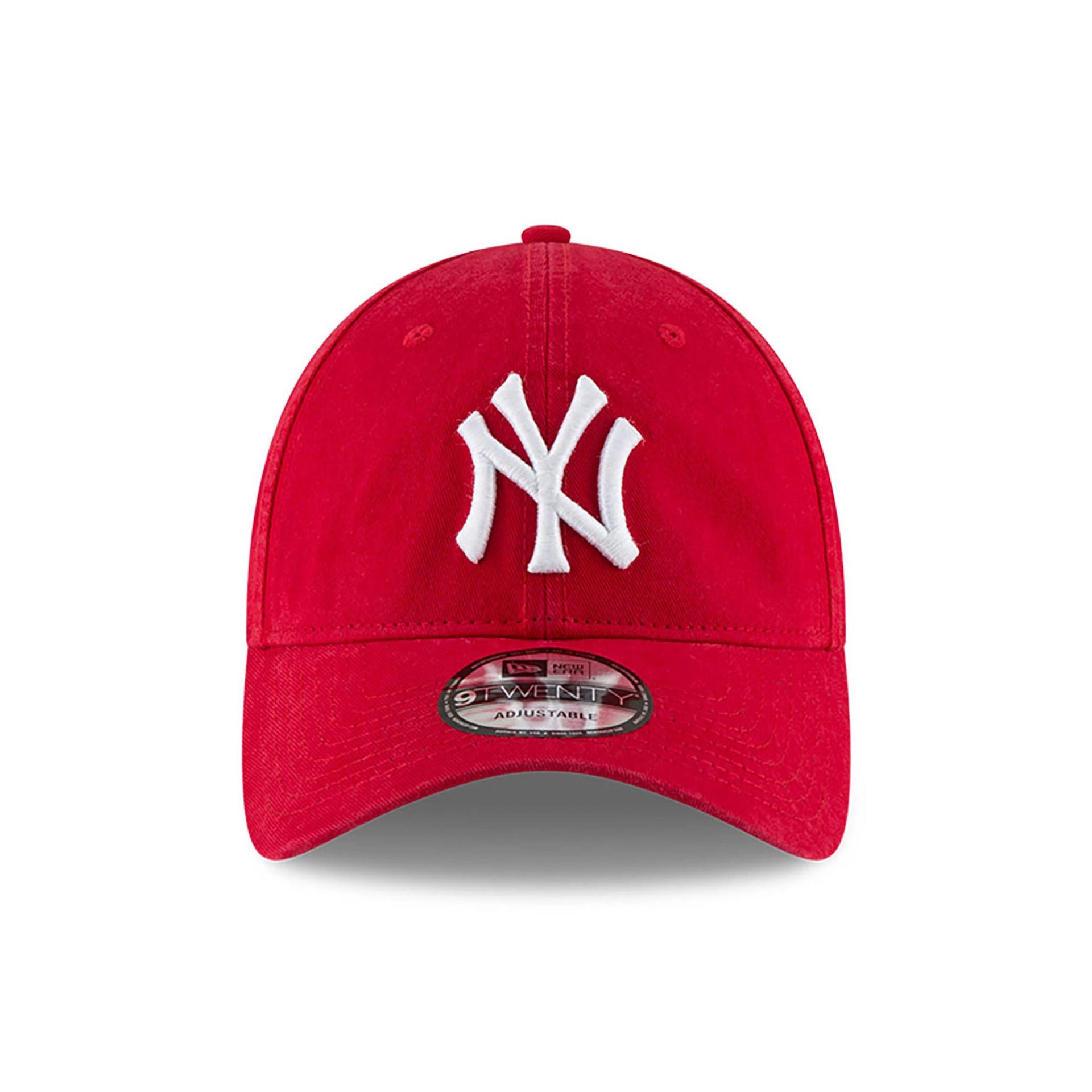 This is a New York Yankees MLB Core Classic Red 9TWENTY Adjustable Cap 6