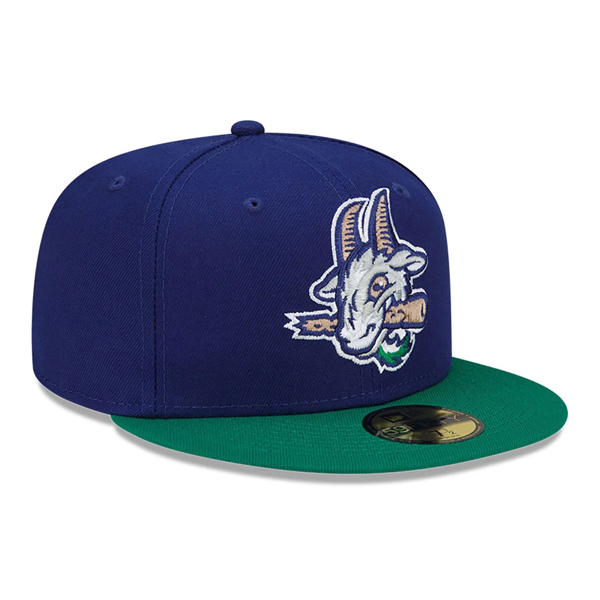 This is a Hartford Yard Goats MiLB Blue 59FIFTY Fitted Cap 4