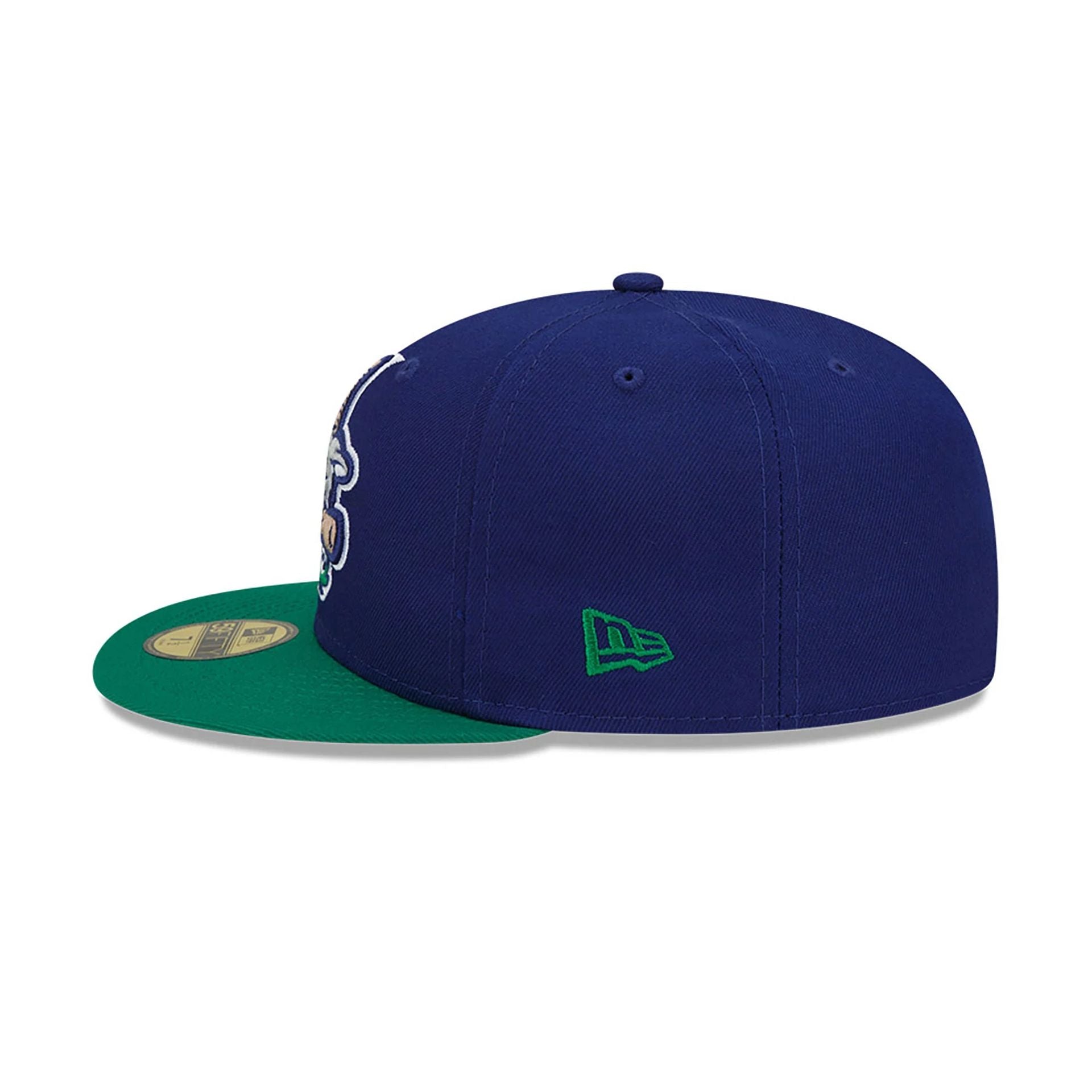 This is a Hartford Yard Goats MiLB Blue 59FIFTY Fitted Cap 5