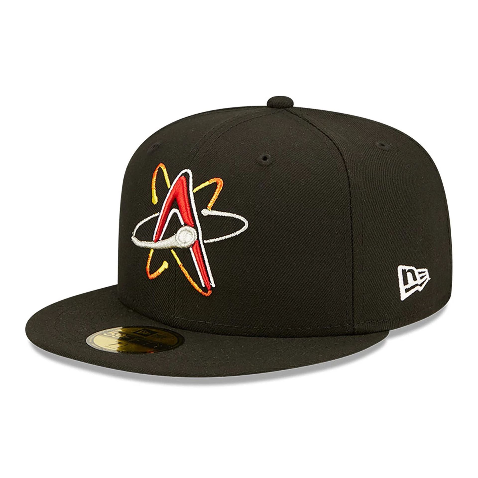 This is a Albuquerque Isotopes MiLB Black 59FIFTY Fitted Cap 1