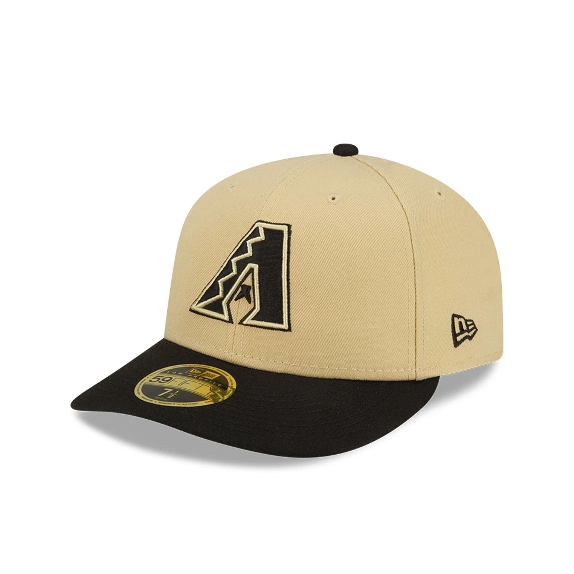 This is a Arizona Diamondbacks City Connect Light Beige Low Profile 59FIFTY Fitted Cap 1