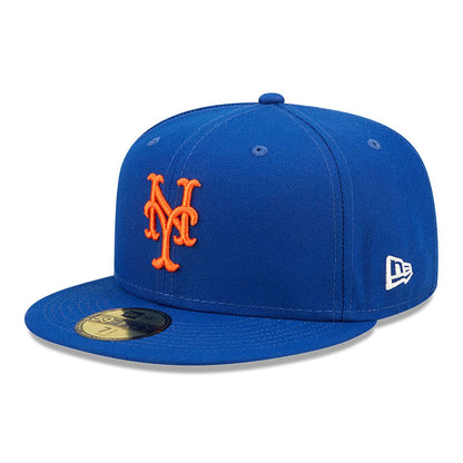 This is a New York Mets MLB Pop Sweat Blue 59FIFTY Fitted Cap 4