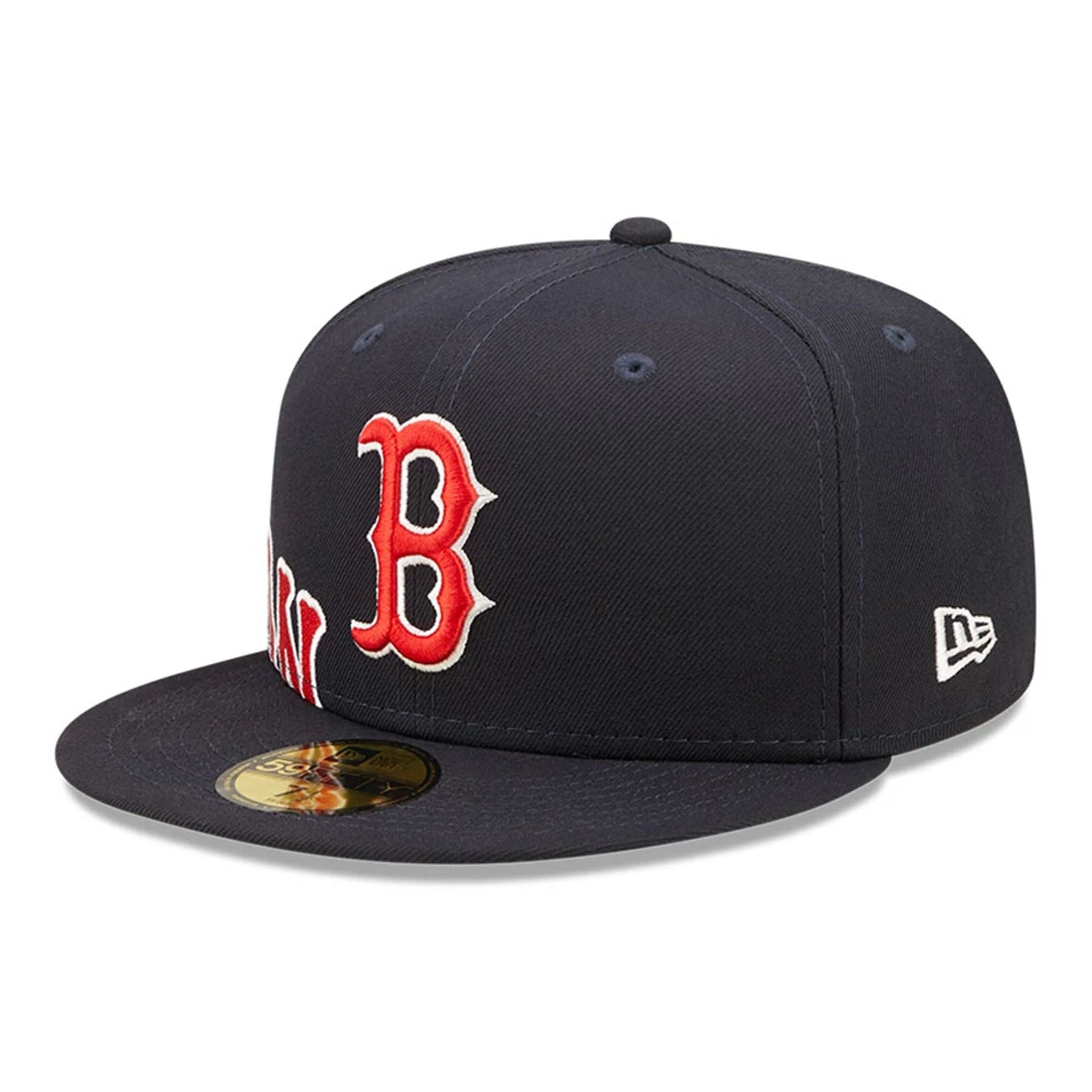 This is a Boston Red Sox Side Split Navy 59FIFTY Fitted Cap 4