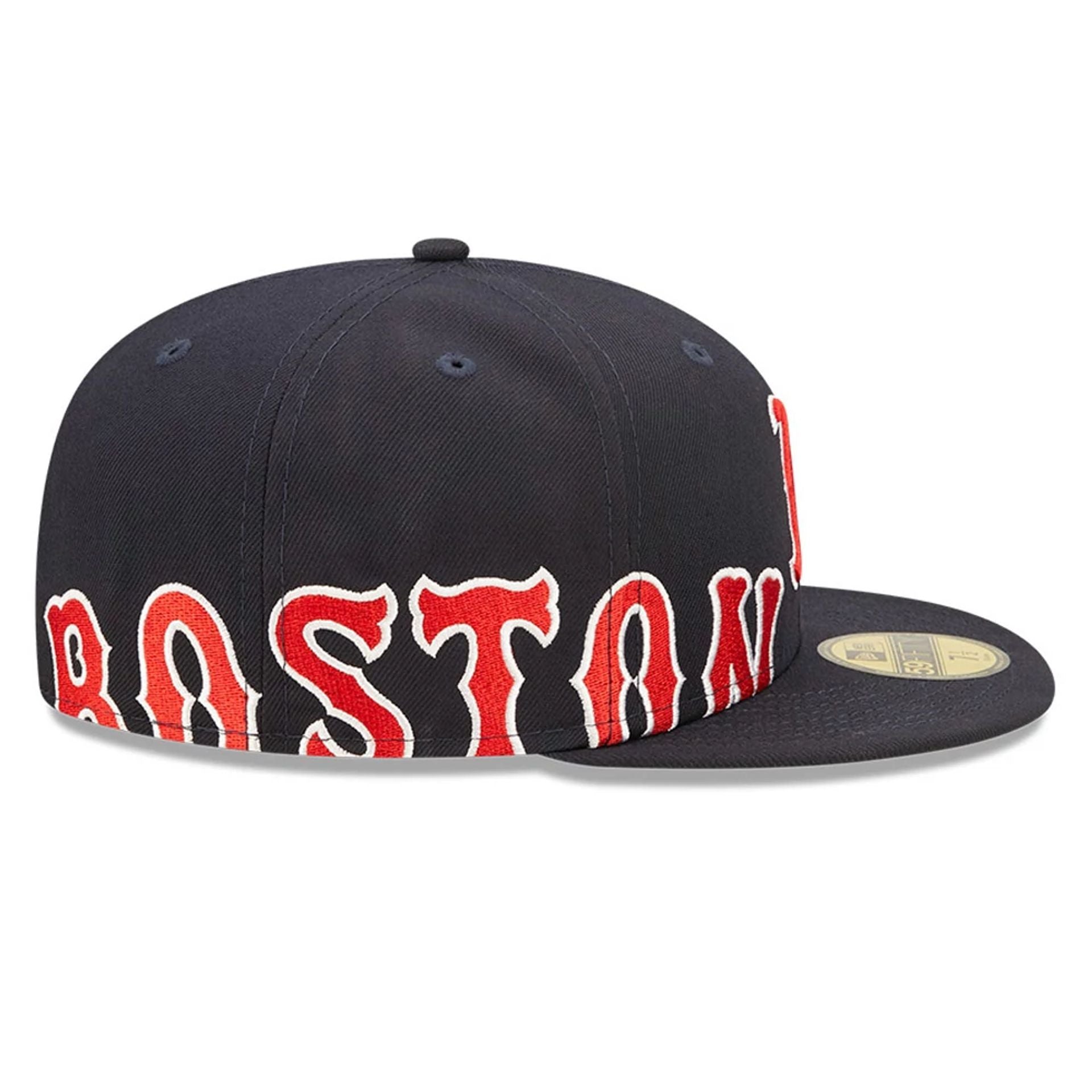 This is a Boston Red Sox Side Split Navy 59FIFTY Fitted Cap 7