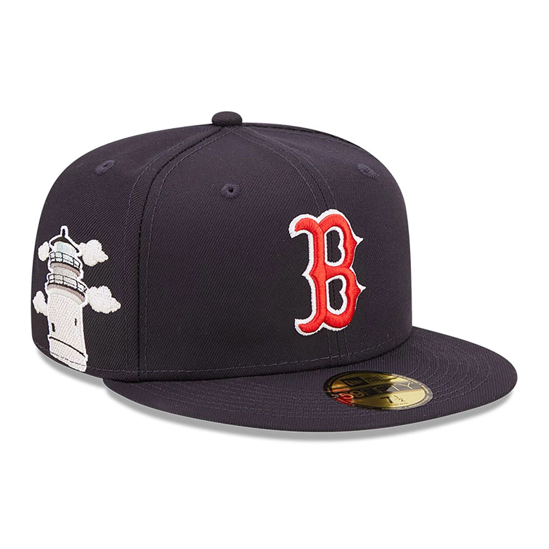 This is a Boston Red Sox MLB Cloud Navy 59FIFTY Fitted Cap 1